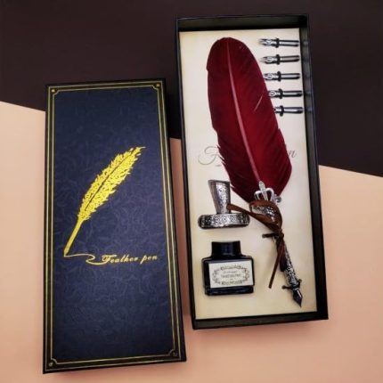 Divit Kalem Seti, Mürekkepli, Özel Tasarım, Kırmızı