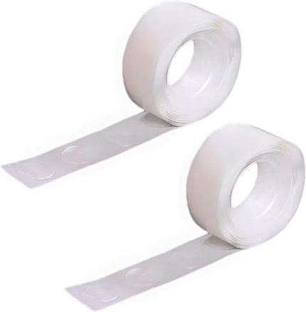 TOYS - 2 Adet Çift Taraflı Yapışkan Balon Yapıştırma Bandı, Sticker Damla Modeli Ve Uçan Balon Aparatı Yapıştırıcı
