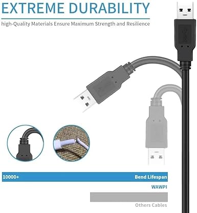 Plus PX-USB05 0.5 Metre USB to USB Kablo, Notebook Soğutucu Kablosu, Kısa Usb Kablo - Görsel 2