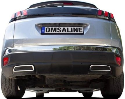 3008 ile uyumlu Krom Egzoz Çerçevesi 2 Parça 2016 ve Sonrası