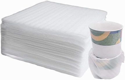 ANKKY 100 adet köpük folyo ambalaj malzemesi hava kabarcıklı folyo taşınma malzemesi karton taşınma tabak bardak şarap şişeleri gönderim (330 x 330 x 1 mm)