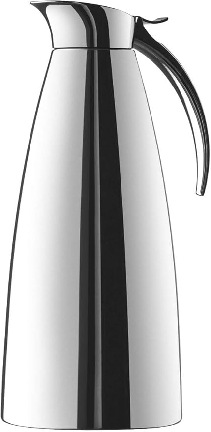 Eleganza Termos 502664 | 1,3 L Kapasite | Easy Open Kilit | 12 Saat Sıcak, 24 Saat Soğuk | Paslanmaz Çelik, Gümüş