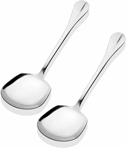 STORE 2 Adet Çelik Sofra Servis Kaşığı 21 cm 86951236541258aybaba