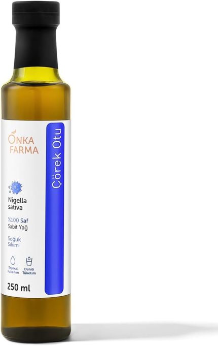 Farma%100 Saf Çörekotu Yağı 250 ML%100 Doğal Soğuk Sıkım Çörek Otu Yağı