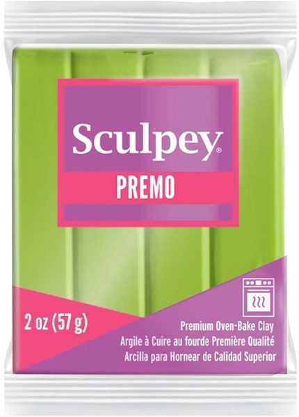 Premo Accents Polymer Clay 2oz-Bright Green Pearl