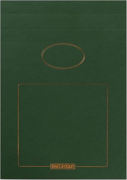 Prestij 17x24 cm Dokulu Karton Kapaklı Bloknot, 150 Yaprak, Düz, Yeşil