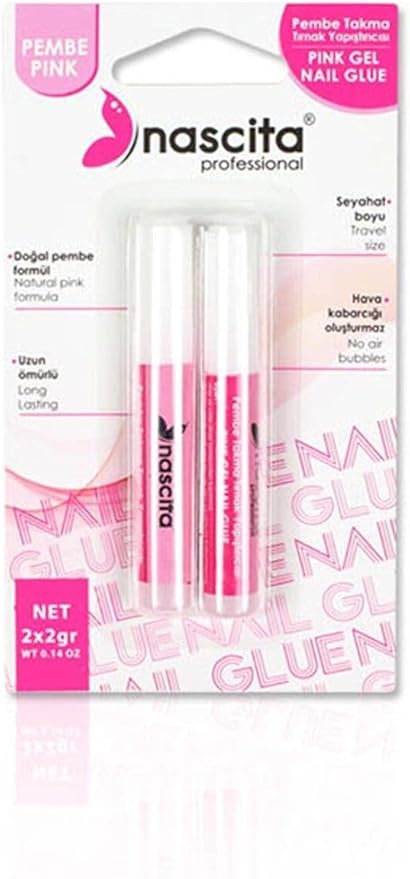 Pembe Takma Tırnak Yapıştırıcısı