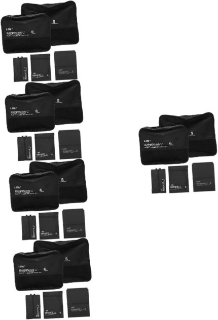 5 Takım Katlanabilir Saklama Kutusu Kozmetik Saklama Çantası Bagaj Organizatör Çantaları Seyahat için Ambalaj Küpleri Kapaklı Büyük Saklama Kovaları Kişisel Bakım Çantası Polyester Fitness