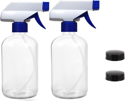 Boş Fısfıs Sprey plastik Şişe 500 ml 2 Adet şişe ve 2 adet kapak [kimyasala Dayanıklı]