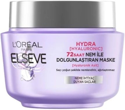 PARIS Elseve Hydra Hyaluronic 72 Saat Nem ile Dolgunlaştıran Maske 300 ml
