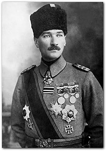 Tablo Atatürk Kalpaklı Madalyalı