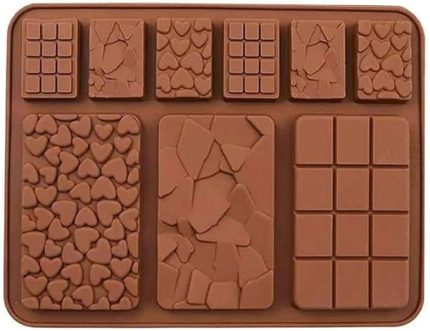 Silikon Çikolata Kalıbı Karışık Tablet (SCK-87)