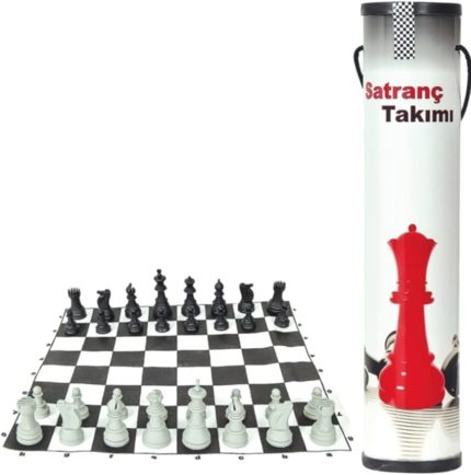 Karton Rulo Pratik Satranç Takımı