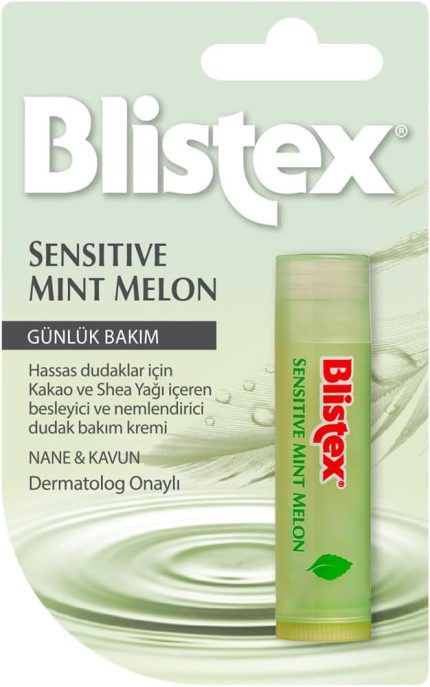 Sensitive Mint Melon Uzun Süreli Nemlenmeyi Destekleyen Kurtarıcı Dudak Bakım Kremi 4.25 g