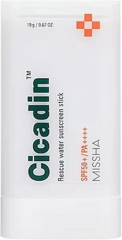 Hassas Ciltler İçin Hafif Dokulu Stick Güneş Kremi Cicadin Rescue Water Sunscreen StickSPF50+ PA++++