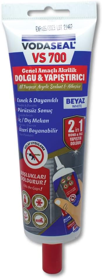 53.01.090 Vs 700 Akrilik Mastik, 400g, Beyaz