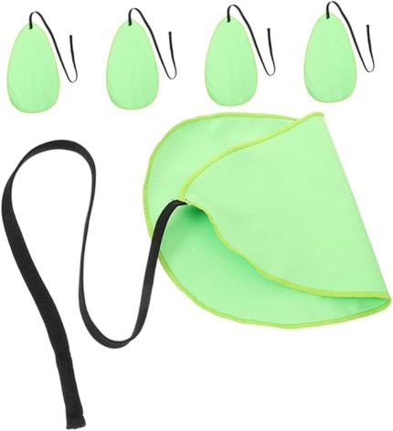 5 Adet müzik aleti temizleme bezi saksafon malzemeleri profesyonel saksafon temizleme bezi bakım bezi flüt temizleme kaynağı saksafon bakım seti silme bezi ince lif Light Green