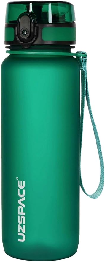 800ml -Yeni Ebat-Boy 25 cm-Tritan Su Matarası Bpa Koku Sızdırma Yok KOYU YEŞİL