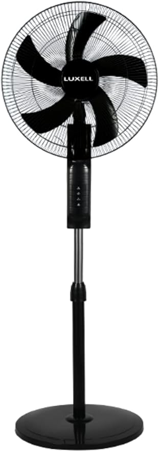 LXF-518 S 5 Pervaneli Ayaklı Vantilatör (Siyah)
