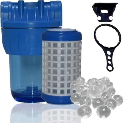 HBV00000FGYED-muk(1365) Sufil Sayaç Filtresi Yıkanabilir Kartuşlu Ve Siliphoslu(Kireç Önleyici) 3/4 Giriş Çıkış