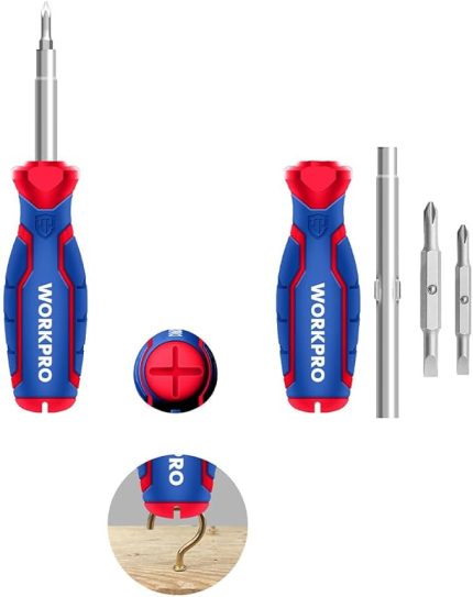 WP221046 6-IN-1 Profesyonel Çok Fonksiyonlu Değişken Uçlu Tornavida Seti