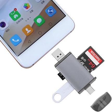 6 in 1 USB, iphone 15 Uyumlu Samsung S23 S24 serisi uyumlu notebook usb otg Type-C, Mikro USB To USB2.0/TF/SD Kart Okuyucu 3 Port type c otg ZR428