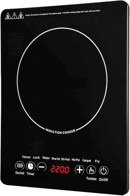 Indüksiyon ocak ev akıllı mutfak aletleri 2200w yüksek güç akıllı dokunmatik ekran paneli taşınabil mutfak aralığı