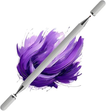 Galaxy Tab A7 (2023) SM-T500 İle Uyumlu 2 in 1 Dokunmatik Stylus Kalem Çizim Ve Yazı Kalemi