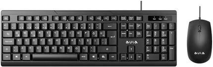 AC101 Kablolu Türkçe Q Klavye ve 1200 DPI Optik Mouse Seti