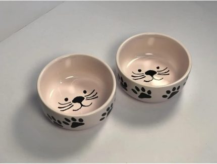 Kase Kedi Mama Su Kabı Pembe Renk 2'li