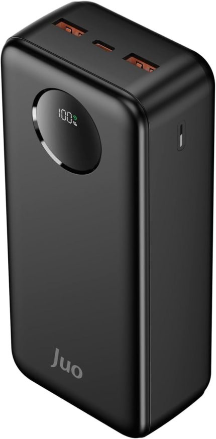 30000mAh 22.5W Dijital Led Ekranlı Taşınabilir Hızlı Şarj Cihazı Powerbank Siyah