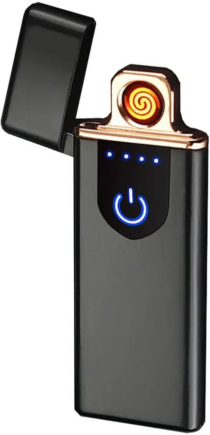 Çerçeveli USB Şarjlı Dokunmatik Alevsiz Elektronik Tesla Çakmak Hediye Çakmak FC375