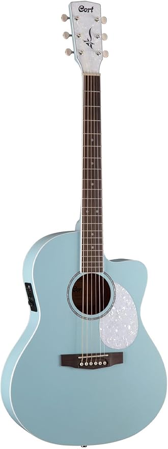 JADE SKOP AKUSTİK GİTAR AÇIK GÖZENEKLİ GÖKYÜZÜ MAVİSİ MAT