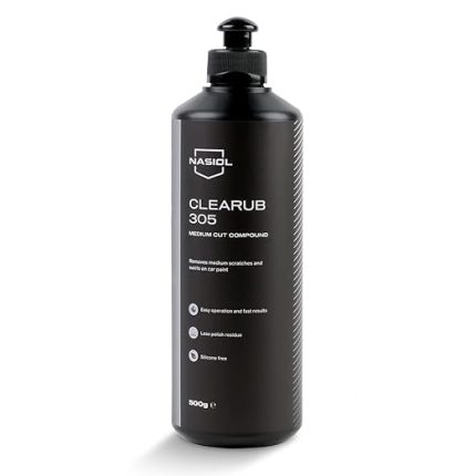 Clearub 305 Araç Orta Çizik Giderici Pasta Cila-500 Gr-Boya Koruma Parlatma Wax, Detailing, Güçlü Çizik Alıcı Araç Pasta Cila, Boya Koruyucu ve Parlatıcı Oto Polisaj