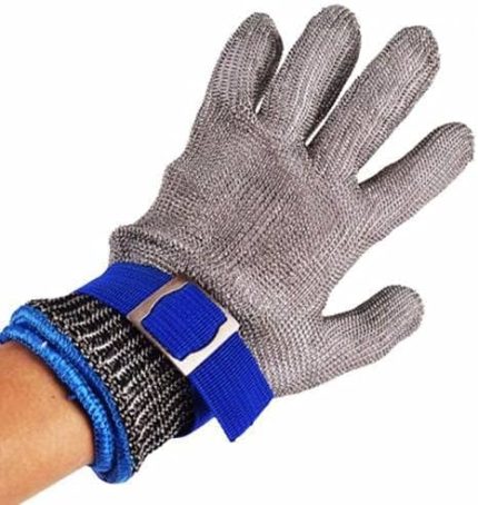 Eldiveni Kesilmez Çelik Eldiven Paslanmaz Metal Tel Hasır Örgü Kesim Güvenliği XL