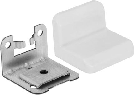 Mobilya Dolap Askı Elemanı Montaj Bağlantı Sabitleme Demiri Beyaz (5 ADET)