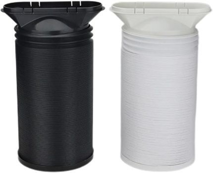 Emous Mobil Klima Cihazları için Esnek Egzoz Borusu (beyaz kart beyaz [15 cm])