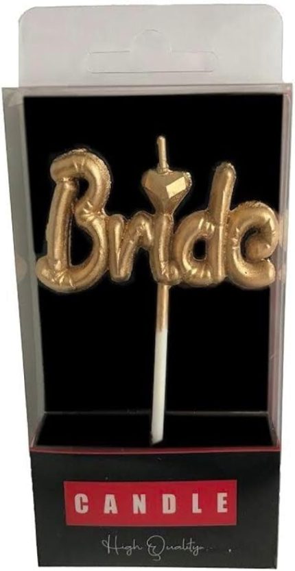 Yazılı Folyo Balon Şekilli Gold Mum mum1002-9