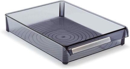 M-E27-50-25 Düzenleyici Raf, Şeffaf Siyah