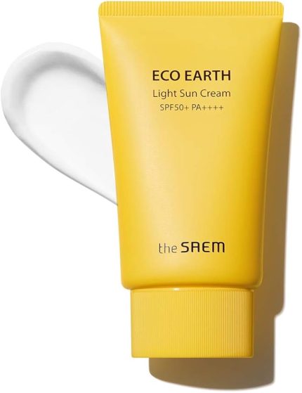 Saem Hafif Yapılı Güneş Kremi 50 Gr - Eco Earth Light Sun Cream Spf 50+ Ve Pa++++