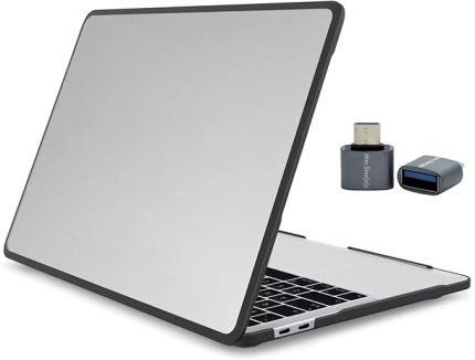 MacBook Air 13.6 inç Kılıf - Uyumlu M2/M3/M4 (A2681, A3113, A3240) - Darbeye Dayanıklı Outdoor TPU Koruyucu Kapak - Şeffaf & İnce Tasarım Şeffaf