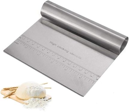 Home Çelik Hamur Kesici,Metal Hamur Sıyrıcı,Pasta Sıyırma Aparatı,Hamur Dilimleyici,Pasta Ve Pastacılık İçin Çelik Şekillendirici Ve Hamur Porsiyonlayıcı