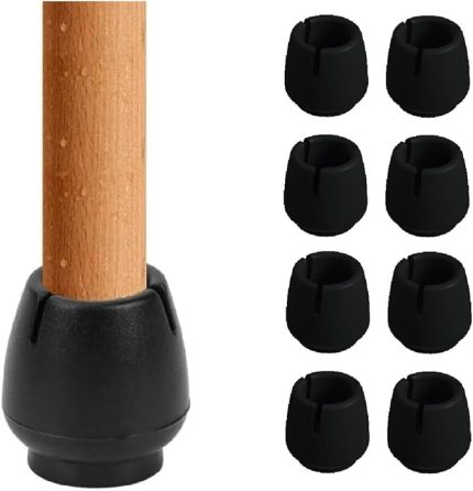 sandalye pabucu,Masa,koltuk,tabure ayak kılıfı 8 adet Siyah (Small)