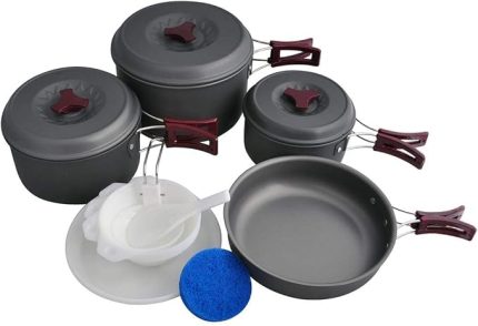 Anodize Alüminyum Yemek Seti, Gri