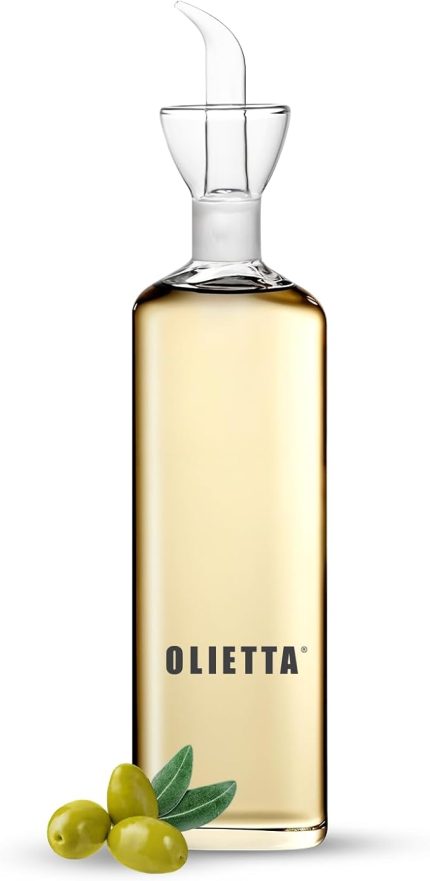 Yağ Dağıtıcı Borosilikat Cam Zeytinyağı Şişesi - 500ml Damlamayan Dağıtıcı - Sızdırmaz Dökücü Sirke Çiseleyici - Mutfak için Kolay Temizlenen Damlamayan Şişeler