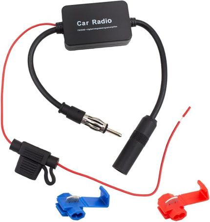 Lua araç radyosu anten güçlendirici, evrensel, 12 V, araç radyosu, sinyal güçlendirici, AM/FM anten, sinyal amplifikatörü, otomobil, radyo, kamyon