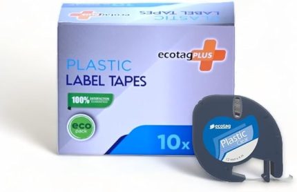 Letratag Etiket Muadili 12 mm x 4 mt Şeffaf 10 lu Paket