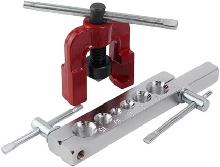 Kavisli alet seti 6 delikli koni ve çubuk Boru 6 kalıp 3/16" - 5/8" Soğutma fren hattı uygulamaları kiti