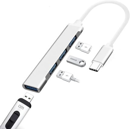 Type-c To USB Hub 4 Port Çoklayıcı Macbook İle Uyumlu Çoğaltıcı Adaptör (USB2.0)