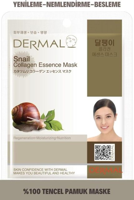 Yenileyici, Besleyici ve Nemlendirici Salyangoz Özlü Kollajen Maske 23 Gr